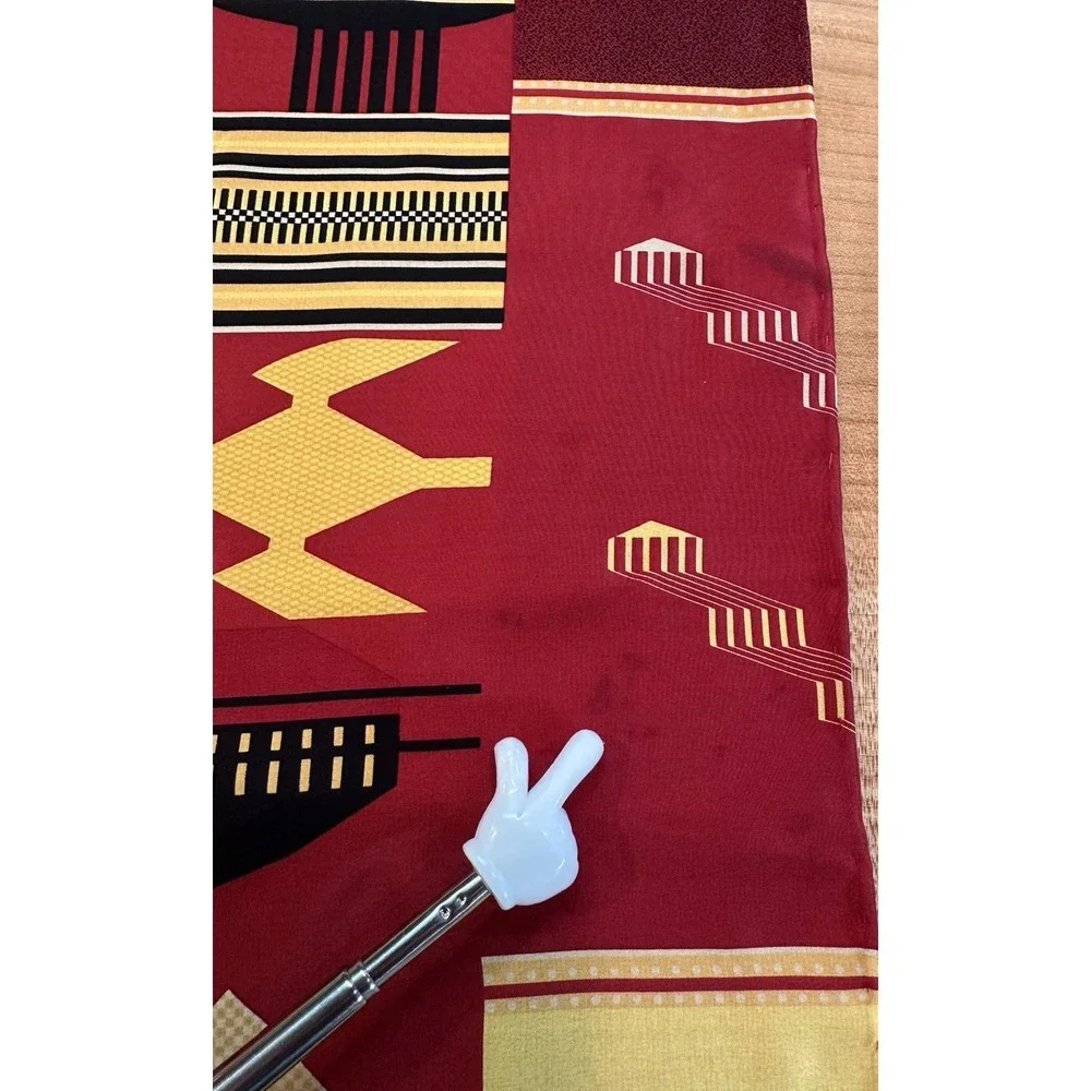 The‎ British Museum 100% Silk Scarf Red and Yellow 33